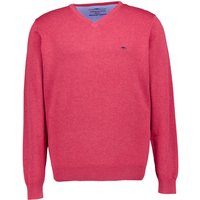 Fynch-Hatton Herren Pullover rot Baumwolle unifarben von FYNCH-HATTON