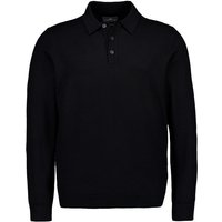 Fynch-Hatton Herren Pullover schwarz Merinowolle unifarben von FYNCH-HATTON
