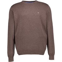 Fynch-Hatton Herren Pullover braun unifarben von FYNCH-HATTON