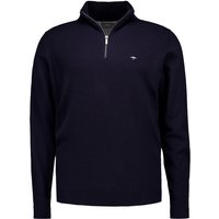 Fynch-Hatton Herren Troyer blau Lammwolle unifarben von FYNCH-HATTON