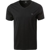 Fynch-Hatton Herren T-Shirt schwarz Baumwolle von FYNCH-HATTON