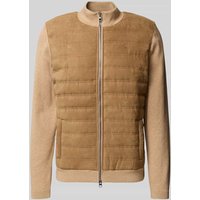 Fynch-Hatton Hybrid Cardigan mit Zweiwege-Reißverschluss in Sand, Größe XXL Fynch-Hatton Hybrid Cardigan mit Zweiwege-Reißverschluss in Sand, Größe XXL von FYNCH-HATTON