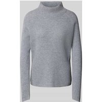 Fynch-Hatton Kaschmirpullover mit Stehkragen in Mittelgrau, Größe S von FYNCH-HATTON