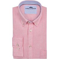 Fynch-Hatton Leinenhemd mit Button-Down-Kragen, Extralang von FYNCH-HATTON