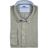 Fynch-Hatton Unifarbenes Leinenhemd mit Button-Down-Kragen von FYNCH-HATTON