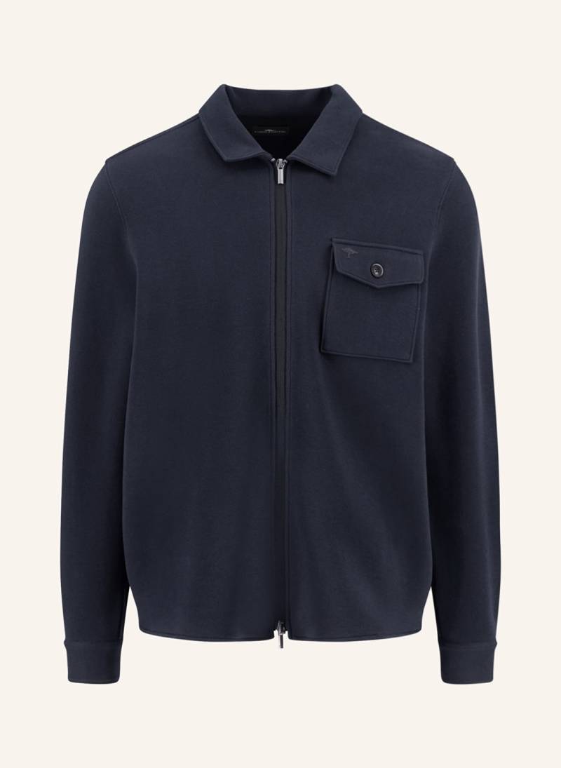 Fynch-Hatton Pique-Overjacket blau von FYNCH-HATTON