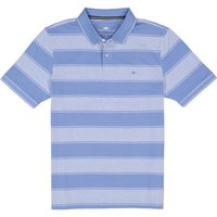 Fynch-Hatton Herren Polo-Shirt blau Baumwoll-Piqué gestreift von FYNCH-HATTON