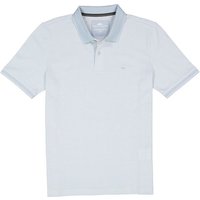 Fynch-Hatton Herren Polo-Shirt blau Baumwoll-Piqué meliert von FYNCH-HATTON