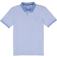 Fynch-Hatton Herren Polo-Shirt blau Baumwoll-Piqué meliert von FYNCH-HATTON