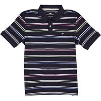 Fynch-Hatton Herren Polo-Shirt blau Baumwoll-Piqué gestreift von FYNCH-HATTON