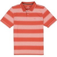 Fynch-Hatton Herren Polo-Shirt orange Baumwoll-Piqué gestreift von FYNCH-HATTON