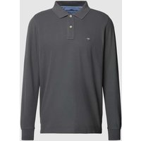 Fynch-Hatton Poloshirt mit Logo-Stitching in Anthrazit, Größe XXL von FYNCH-HATTON