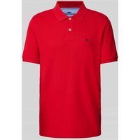 Fynch-Hatton Poloshirt mit Logo-Stitching in Rot, Größe S von FYNCH-HATTON