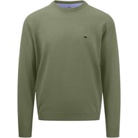 Fynch-Hatton Pullover aus Baumwolle mit Logostickerei, extralang von FYNCH-HATTON