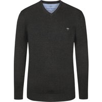 Fynch-Hatton Pullover mit V-Ausschnitt und Logo-Stickerei von FYNCH-HATTON