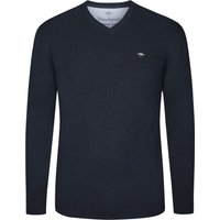 Fynch-Hatton Pullover mit V-Ausschnitt und Logo-Stickerei von FYNCH-HATTON