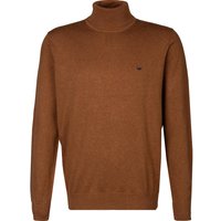 Fynch-Hatton Herren Rollkragenpullover braun Baumwolle unifarben von FYNCH-HATTON