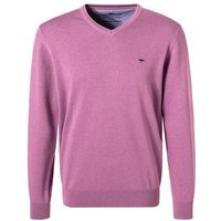 Fynch-Hatton Herren Pullover violett Baumwolle unifarben von FYNCH-HATTON