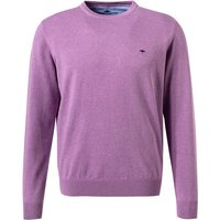 Fynch-Hatton Herren Pullover violett Baumwolle unifarben von FYNCH-HATTON