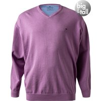 Fynch-Hatton Herren Pullover violett Baumwolle unifarben von FYNCH-HATTON