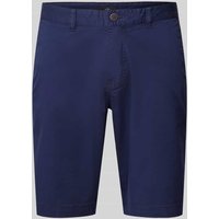 Fynch-Hatton Regular Fit Bermudas mit Gürtelschlaufen Modell 'summer' in Marine, Größe 33 von FYNCH-HATTON