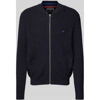Fynch-Hatton Regular Fit Cardigan mit Label-Stitching in Marine, Größe XXL von FYNCH-HATTON