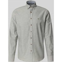 Fynch-Hatton Regular Fit Freizeithemd mit Button-Down-Kragen in Bottle, Größe XXL von FYNCH-HATTON