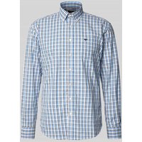 Fynch-Hatton Regular Fit Freizeithemd mit Label-Stitching in Eisblau, Größe M Fynch-Hatton Regular Fit Freizeithemd mit Label-Stitching in Eisblau, Größe M von FYNCH-HATTON