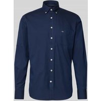 Fynch-Hatton Regular Fit Freizeithemd mit Streifenmuster Modell 'All Season' in Marine, Größe XL von FYNCH-HATTON