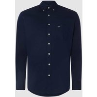 Fynch-Hatton Regular Fit Freizeithemd mit Streifenmuster Modell 'All Season' in Marine, Größe XXXL von FYNCH-HATTON