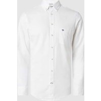 Fynch-Hatton Regular Fit Freizeithemd mit Streifenmuster Modell 'All Season' in Weiss, Größe XL von FYNCH-HATTON