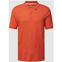 Fynch-Hatton Regular Fit Poloshirt im unifarbenen Design in Koralle Melange, Größe S von FYNCH-HATTON