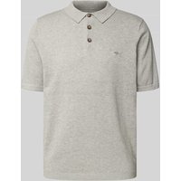 Fynch-Hatton Regular Fit Poloshirt in Strick-Optik in Hellgrau, Größe XXXXL Fynch-Hatton Regular Fit Poloshirt in Strick-Optik in Hellgrau, Größe XXXXL von FYNCH-HATTON