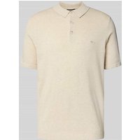 Fynch-Hatton Regular Fit Poloshirt in Strick-Optik in Offwhite, Größe XXXXL Fynch-Hatton Regular Fit Poloshirt in Strick-Optik in Offwhite, Größe XXXXL von FYNCH-HATTON