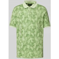 Fynch-Hatton Regular Fit Poloshirt mit Allover-Print in Hellgruen Melange, Größe XXXL von FYNCH-HATTON