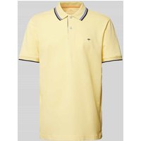 Fynch-Hatton Regular Fit Poloshirt mit Kontraststreifen in Hellgelb, Größe L von FYNCH-HATTON