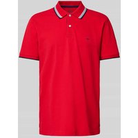 Fynch-Hatton Regular Fit Poloshirt mit Kontraststreifen in Rot, Größe XXXL von FYNCH-HATTON