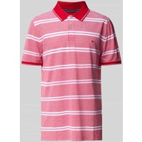 Fynch-Hatton Regular Fit Poloshirt mit Label-Stitching in Rot, Größe L von FYNCH-HATTON