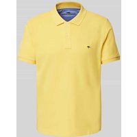 Fynch-Hatton Regular Fit Poloshirt mit Logo-Stitching in GELB, Größe M von FYNCH-HATTON