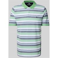Fynch-Hatton Regular Fit Poloshirt mit Logo-Stitching in Hellgruen, Größe M von FYNCH-HATTON