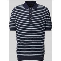 Fynch-Hatton Regular Fit Poloshirt mit gerippten Abschlüssen in Marine, Größe XL Fynch-Hatton Regular Fit Poloshirt mit gerippten Abschlüssen in Marine, Größe XL von FYNCH-HATTON