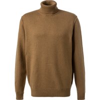 Fynch-Hatton Herren Rollkragenpullover braun unifarben von FYNCH-HATTON