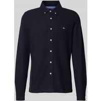Fynch-Hatton Slim Fit Freizeithemd mit Button-Down-Kragen in Marine, Größe XXXL von FYNCH-HATTON