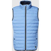 Fynch-Hatton Steppweste mit Eingrifftaschen in Rauchblau Melange, Größe M von FYNCH-HATTON