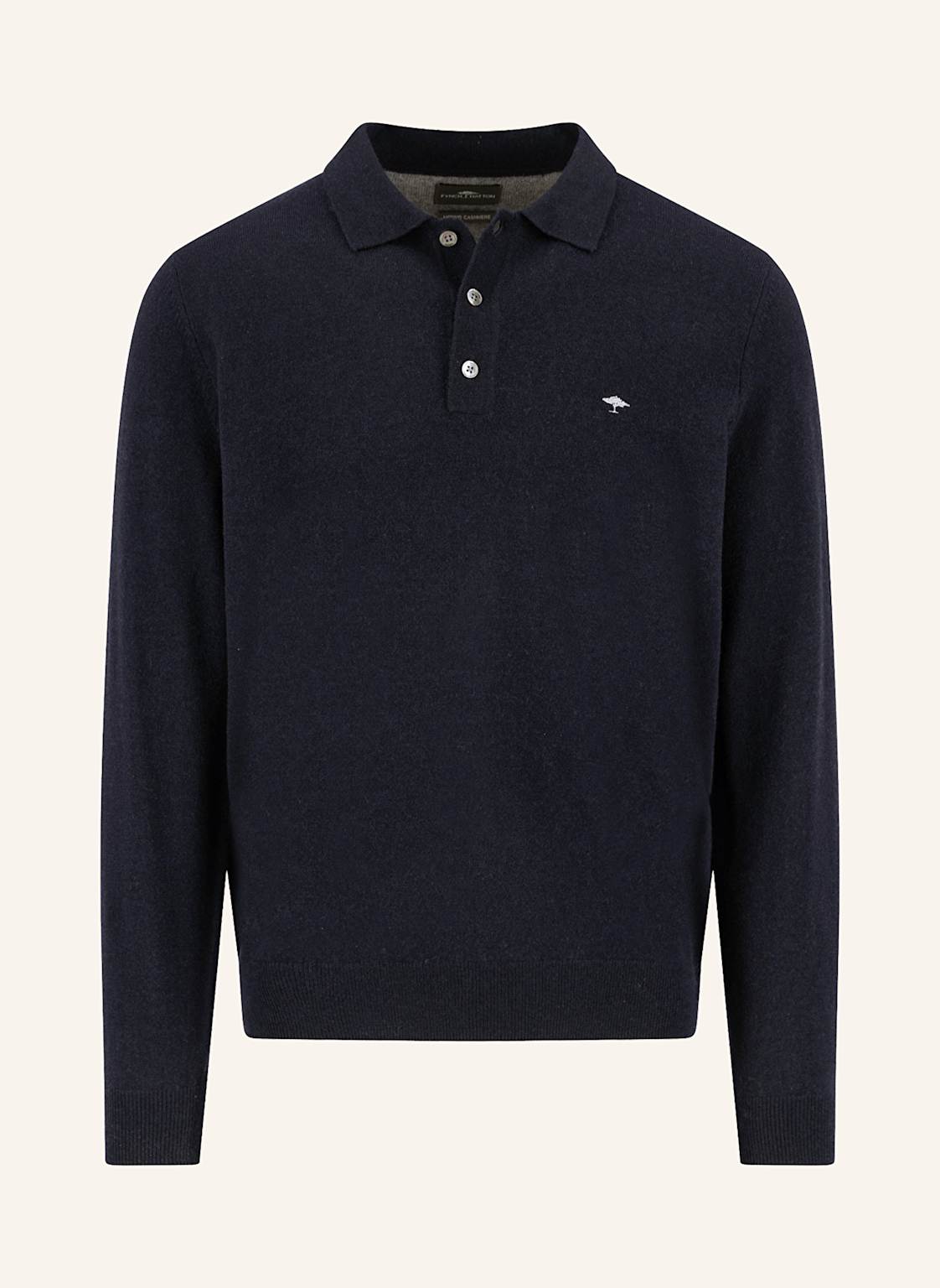Fynch-Hatton Strick-Poloshirt Aus Merinowolle blau von FYNCH-HATTON