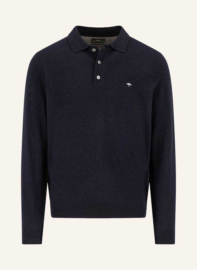 Fynch-Hatton Strick-Poloshirt Aus Merinowolle blau von FYNCH-HATTON