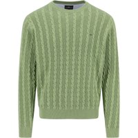 Fynch-Hatton Strick-Pullover aus Baumwolle mit Zopfmuster von FYNCH-HATTON