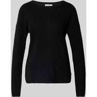 Fynch-Hatton Strickpullover aus reinem Kaschmir mit Rundhalsausschnitt in Black, Größe L von FYNCH-HATTON