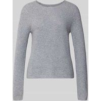 Fynch-Hatton Strickpullover aus reinem Kaschmir mit Rundhalsausschnitt in Hellgrau Melange, Größe XXL von FYNCH-HATTON