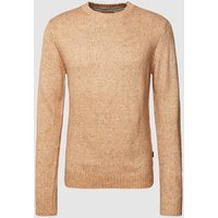 Fynch-Hatton Strickpullover in Melange-Optik in Camel, Größe L von FYNCH-HATTON